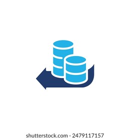 money transition colored icon vector design good for web or mobile app