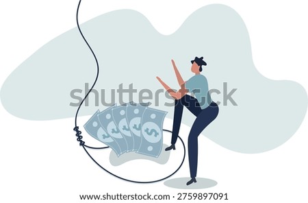 Money Trap Concept .Financial Scam, Greed Bait and Investment Fraud Risk Illustration