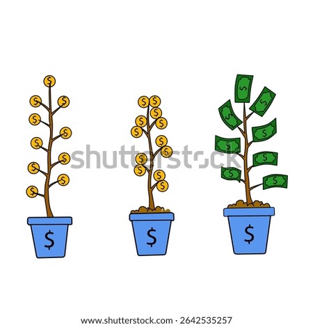 Money tree. Financial growth concept.