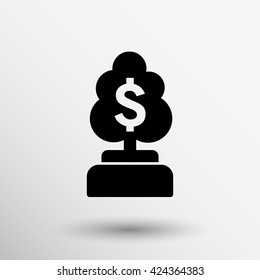 Money Tree icon awards logo dollar finance.