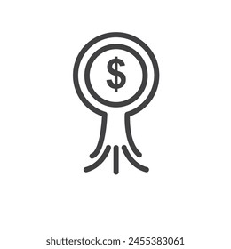 money tree icon of economic growing vector concept element design template web 