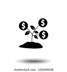 Money Tree icon vector