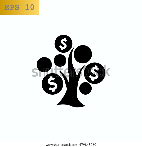 Money Tree Icon Vector Stock Vector (Royalty Free) 479845060