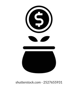 Money tree icon. vector illustration.