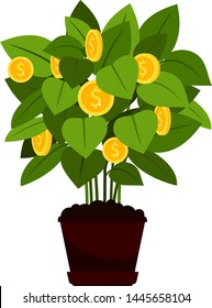 Money tree, investment ideas and profit design