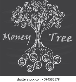 Money tree isolated
