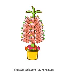 Money Tree for Kathin ceremony.