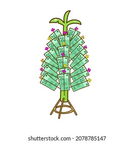 Money Tree for Kathin ceremony.