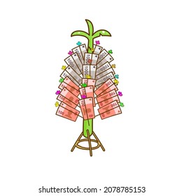 Money Tree for Kathin ceremony.