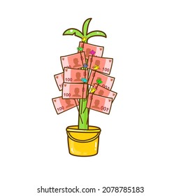 Money Tree for Kathin ceremony.