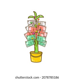 Money Tree for Kathin ceremony.
