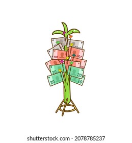 Money Tree for Kathin ceremony.