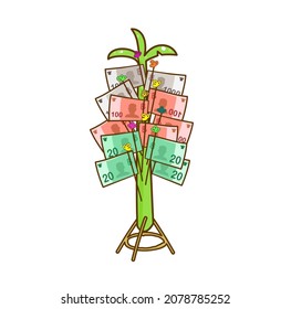 Money Tree for Kathin ceremony.