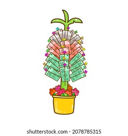 Money Tree for Kathin ceremony.