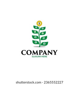 Money tree logo design inspiration - Symbolizing money and financial growth