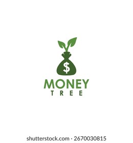 Money Tree Logo Vektor natürliche Symbole
