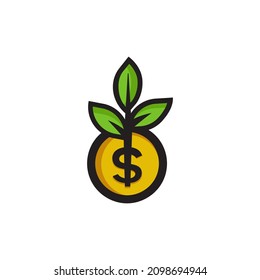 Money Tree Logo Vector Set 