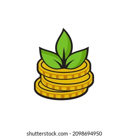 Money Tree Logo Vector Set 