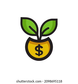 Money Tree Logo Vector Set 