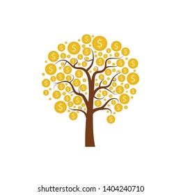 Money Tree Prosperity Symbol Logo