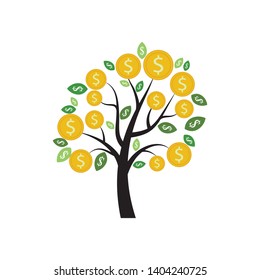 Money Tree Prosperity Symbol Logo
