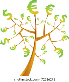 Money tree vector illustration