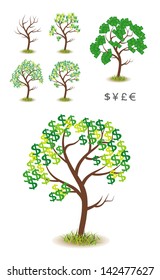 Money Tree. Vector Illustration. Good use for business symbol, sticker, economic symbol, or any design you want.