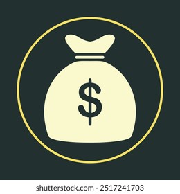 Money trendy icon simple abstract vector illustration colorful artwork lovely design.eps