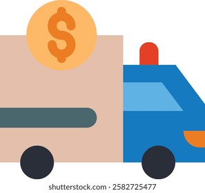 A money truck, also known as an armored truck, is a secure vehicle designed for transporting cash, valuables, and other sensitive items safely, protected from theft or damage.