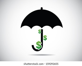 Money In Umbrella