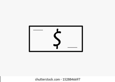 Money used for trading and exchanging And operate in the real estate business. icon banknote on white background