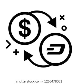 Money value rotation icon