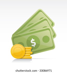 Money. Vector in Adobe Illustrator EPS for multiple applications.