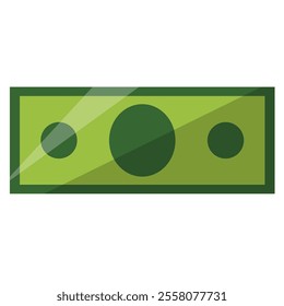 Money vector art, clip art money, green money bills illustration, paper money flat icon, isolated on white background