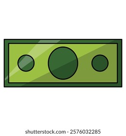 Money vector art, clip art money, green money bills illustration, paper money cash clip art, isolated on white background