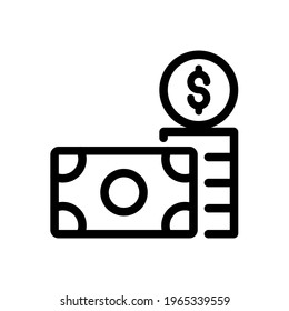 money vector design or money icon design, can be used for commerce, business, ui and ux, and others