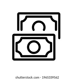 money vector design or money icon design, can be used for commerce, business, ui and ux, and others