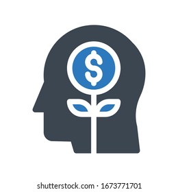 money vector glyph color icon 