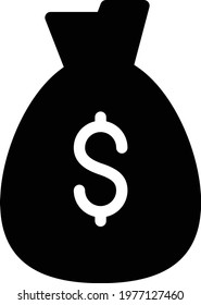 money vector glyph flat icon