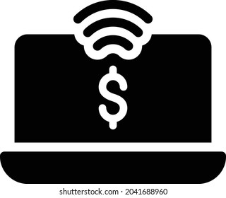 money vector glyph flat icon