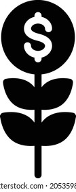money vector glyph flat icon