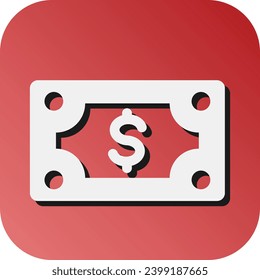Geld-Vektorgrafik-Farbverlauf-Hintergrundsymbol für persönliche und kommerzielle Nutzung.
