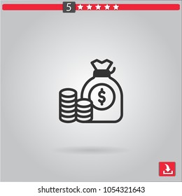 money vector icon