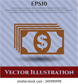 Icono de vector de dinero