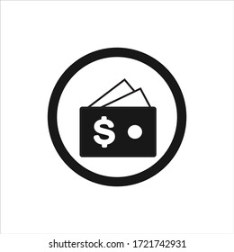 money vector icon. bank card illustration sign. dollar collection symbol design.