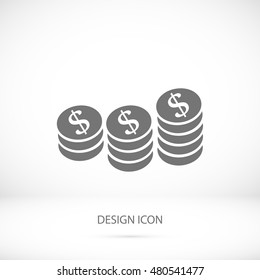 money vector icon, vector best flat icon, EPS