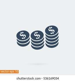 money vector icon, vector best flat icon, EPS