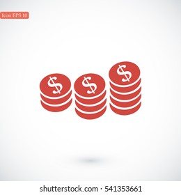 money vector icon, vector best flat icon, EPS