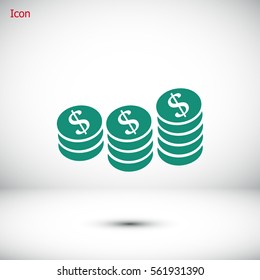 money vector icon, vector best flat icon, EPS