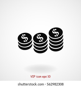 money vector icon, vector best flat icon, EPS